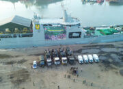 Almatzi Bantuan Kasad untuk Penanganan Bencana Sumut Tiba di Pelabuhan Belawan