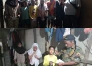 Panglima DPC Bersama PAC GRIB Jaya Kecamatan Cisoka Santuni Anak Yatim