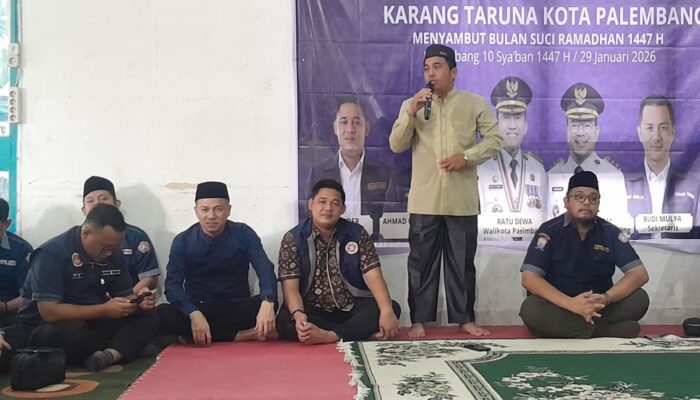 Silaturahmi dan Doa Bersama Karang Taruna Kota Palembang Menyambut Bulan Suci Ramadan 1447 H