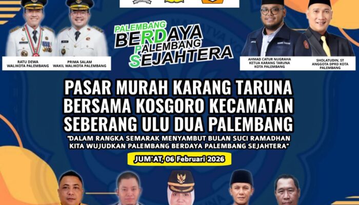 Karang Taruna dan Kosgoro Kecamatan Seberang Ulu Dua Siap Laksanakan Pasar Murah bersama Puluhan UMKM
