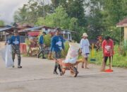 Satgas Yonif 763/SBA Laksanakan Karya Bhakti Bersama Masyarakat