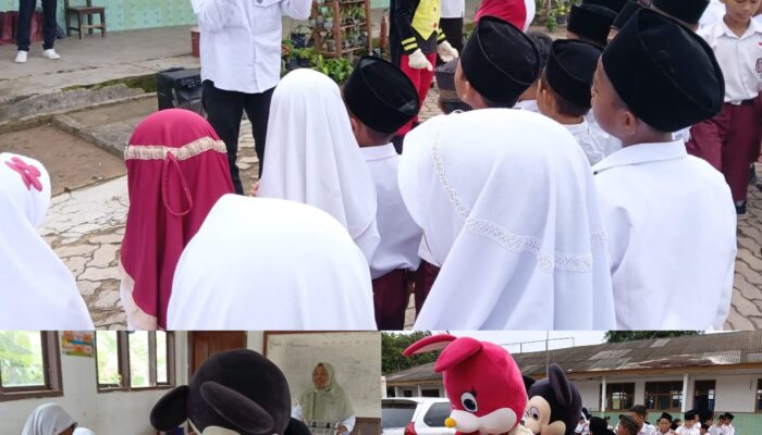 Keceriaan Anak-anak Menyantap MBG Ditemani Mickey Mouse dan Kelinci Pink