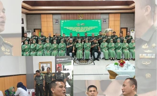 Kasdim 0418/Palembang Hadiri Donor Darah dan Baksos HUT Ke-80 Persit KCK PD II/Sriwijaya