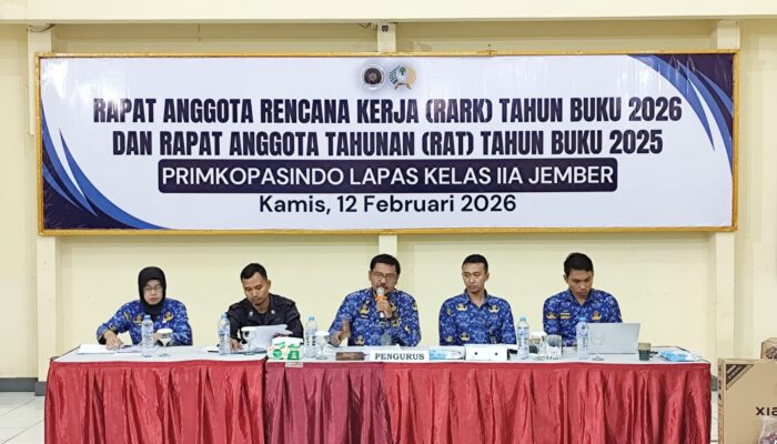Lapas Jember Gelar RAT 2025, Fokus pada Akuntabilitas dan Kesejahteraan Anggota