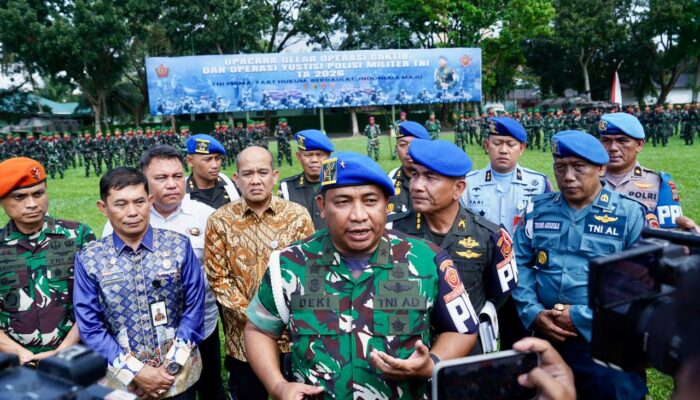 Kasdam I/BB Pimpin Upacara Gelar Operasi Gaktib dan Yustisi 2026 di Makodam I/BB