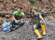 Di Balik Kucuran Keringat, Ada Senyum Yang Terpancar Di Lokasi TMMD 127 Kodim Wonogiri 