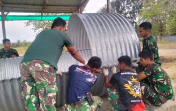 Alhamdulillah, Jembatan Aramco Tanggap Darurat Bangka Jaya–Krueng Geukueh Segera Pulih Berkat TNI