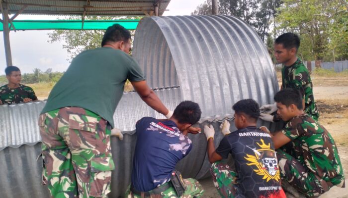 Alhamdulillah, Jembatan Aramco Tanggap Darurat Bangka Jaya–Krueng Geukueh Segera Pulih Berkat TNI