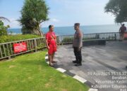 Personil Opsnal dan Polsubsektor Tanah Lot Melaksanakan Penjagaan dan Patroli di Kawasan DTW