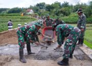 Melalui TMMD Ke 127 Kodim 0808/Blitar, Jalan Desa Di Gandusari Dibangun Permanen Untuk Dukung Aktivitas Warga