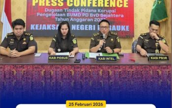 KEJARI MERAUKE TINJAU DUGAAN KORUPSI PD. BvD SEJAHTERA KABUPATEN BOVEN DIGOEL   