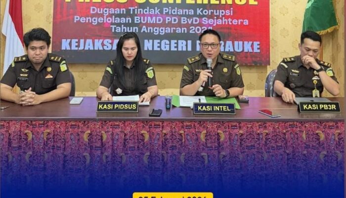 KEJARI MERAUKE TINJAU DUGAAN KORUPSI PD. BvD SEJAHTERA KABUPATEN BOVEN DIGOEL   