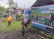 Turun Langsung Bersama Masyarakat, Personel Koramil Jajaran Kodim 1310/Bitung Terus Galakkan Aksi Gerakan Indonesia Asri