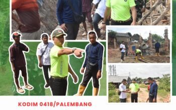 Kasdim 0418/Palembang Letkol Inf Dery Septriandi Cek KDKMP Talang Betutu, Pastikan Pembangunan Sesuai Rencana