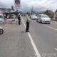 Strong Point Siang Polsek Baturiti Jaga Kelancaran Arus Lalu Lintas di Simpang Pasar