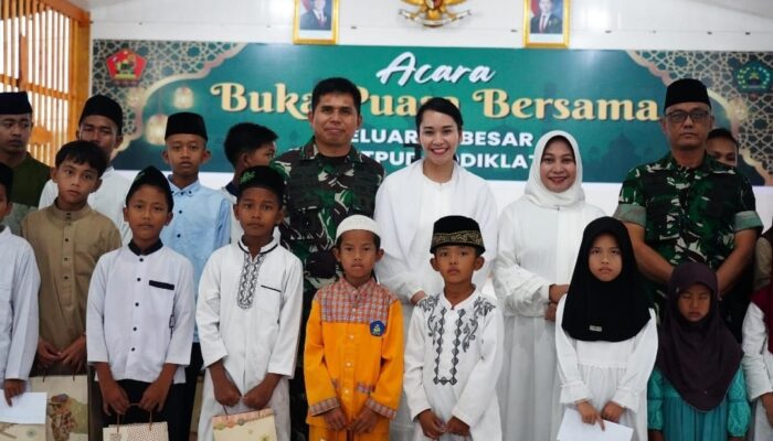 Puslatpur Kodiklatad Gelar Buka Puasa dan Santunan Anak Yatim