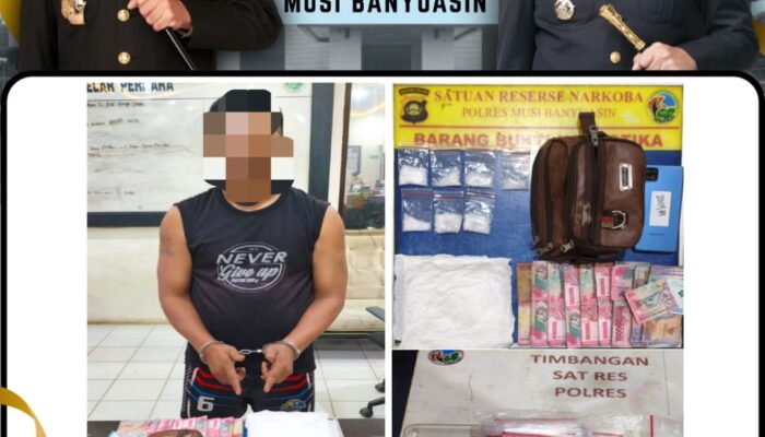 Jelang Pengamanan Lebaran, Polisi Sita 30 Gram Sabu di Musi Banyuasin