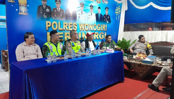 Pastikan Jalur Mudik Aman, Dandim Bersama Forkopimda Wonogiri Kunjungi Pos Pengamanan Lebaran