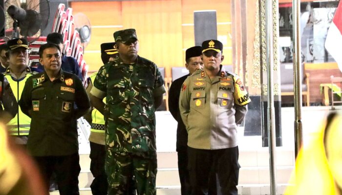 Forkopimda Wonogiri Gelar Apel Pengamanan Malam Takbir 1447 H