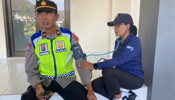 Sidokkes Polres Tabanan Laksanakan Pemeriksaan Kesehatan Personel, Dukung Kelancaran Ops Ketupat Agung 2026
