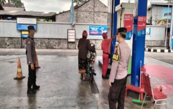 Pawas Pimpin Unit Patroli pantau SPBU di Wilayah Jelijih Megati, cegah Kriminalitas