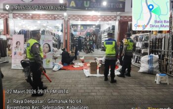 Jaga Stabilitas Kawasan, Polsek Selemadeg Tajamkan Patroli ‘Blue Light’ Berbasis Barcode
