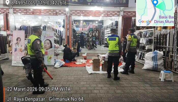 Jaga Stabilitas Kawasan, Polsek Selemadeg Tajamkan Patroli ‘Blue Light’ Berbasis Barcode