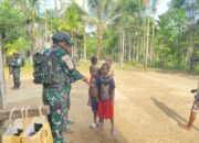 Pos Iwur Yonif 751/VJS Satgas Swasembada Gelar Pengobatan Anjangsana & Bagikan Obat Cacing di Kampung Kamyoim