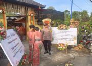 Bhabinkamtibmas Desa Bantas Melaksanakan pengamanan Upacara Pernikahan Warga Banjar Dinas Bale Agung
