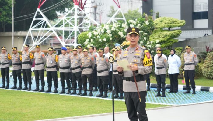 Kapolda Sumsel Pimpin Apel Perdana dan Halal Bihalal, Tegaskan Siaga hingga Akhir Operasi Ketupat