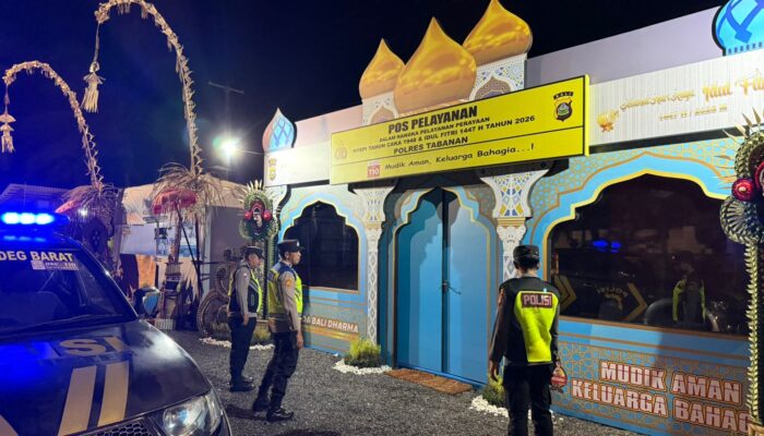 Polsek Selemadeg Barat Gelar Patroli Dini Hari, Antisipasi Kejahatan dan Balap Liar