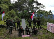 Patroli Patok RI–PNG: Pos Denom Yonif 751/VJS Satgas Swasembada Rawat Patok MM 7.1, Tegaskan Kedaulatan NKRI di Perbatasan