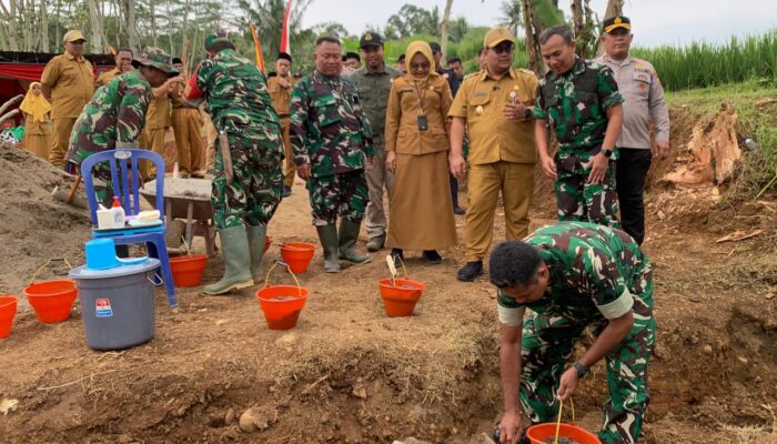 Groundbreaking Jembatan Gantung Garuda Di Wilayah Kodim Wonogiri Akan Menghubungkan Dua Desa Satu Kelurahan