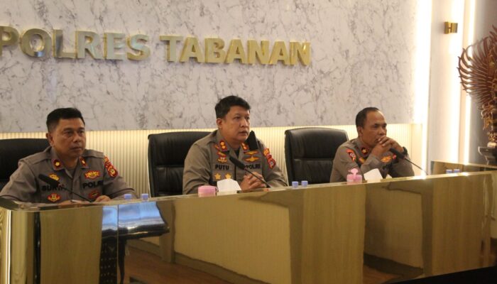 Kapolri Tekankan Antisipasi Isu Strategis Nasional, Polres Tabanan Ikuti Anev Sitkamtibmas Melalui Zoom Meeting