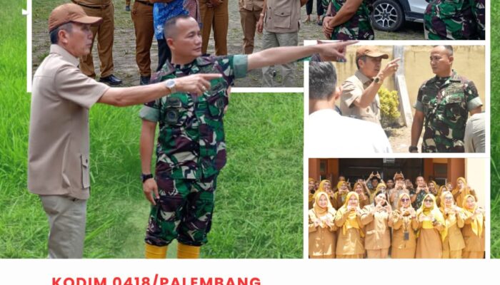 Kasdim Palembang Dampingi Wali Kota Tinjau Lokasi Pembangunan KDKMP