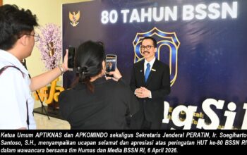 Ketua Umum APTIKNAS dan APKOMINDO Hadiri HUT BSSN ke-80, Tegaskan Dukungan terhadap RUU KKS serta Penguatan Kolaborasi Nasional