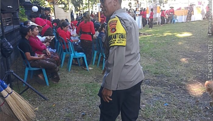 Pengamanan Upacara Pitra Yadnya (Ngaben Massal) di Desa Banjar Anyar, Tabanan Berjalan Aman dan Kondusif