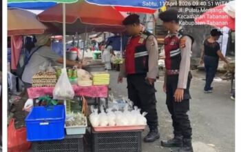 Patroli PADI Bali, Sat Samapta Polres Tabanan Perkuat Kamtibmas dan Ajak Warga Cegah Kejahatan 4C