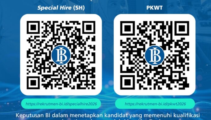 Bank Indonesia Buka Rekrutmen Special Hire dan PKWT, Ini Kesempatan bagi Profesional Terbaik