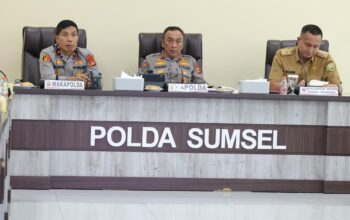 Kapolda Sumsel Ikuti Arahan Wakapolri Antisipasi El Nino “Godzilla”, Perkuat Kesiapsiagaan Karhutla