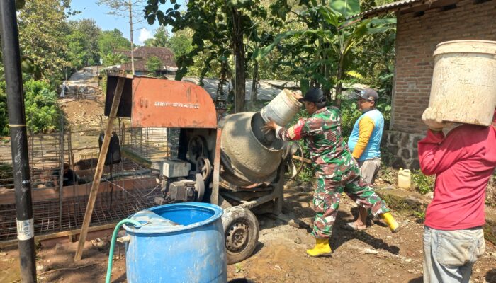 Gotong Royong TNI dan Warga Bangun Jembatan Garuda, Akses Vital Penghubung Simo–Sambi Mulai Terwujud