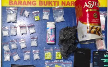 Sikat Peredaran Narkoba, Satresnarkoba Polres Muba Ringkus Dua Mahasiswa dan 48 Gram Sabu