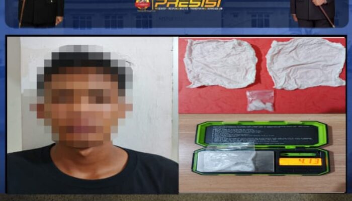 Satresnarkoba Polres OKI Gerak Berdasar Laporan Warga, Pengedar Sabu 19 Tahun di Desa Lubuk Seberuk Dibekuk