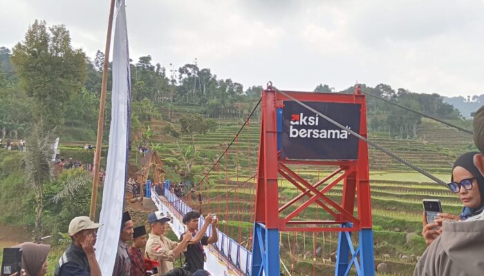 Jembatan Titian Persatuan Cilojame Diresmikan, Akses Dua Wilayah Kini Terhubung