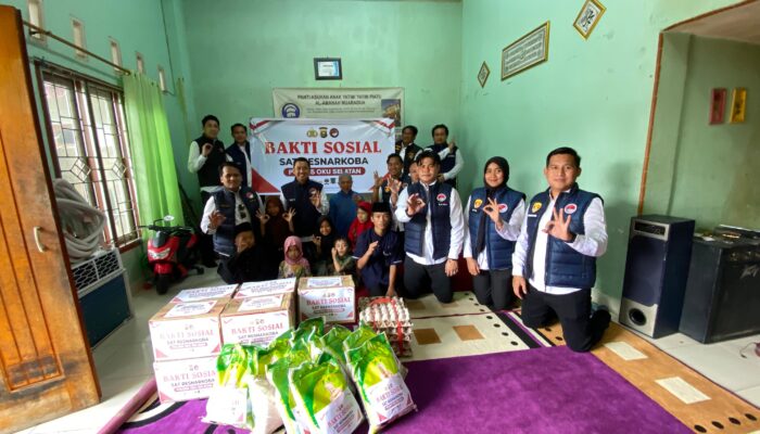 Dukung Program Prioritas Presiden, Sat Resnarkoba Polres OKU Selatan Salurkan Bantuan Pangan