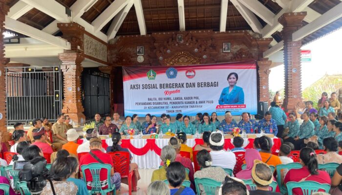 Sinergi Polri dan PKK, Bhabin Desa Sesandan Pantau Aksi Sosial Peduli Masyarakat