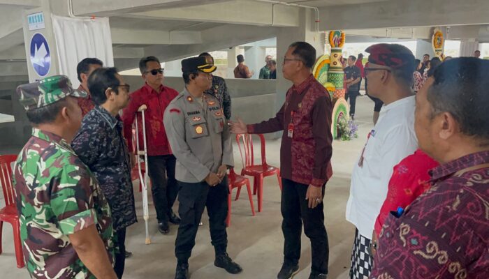 Wujudkan Ketertiban Fasilitas Umum, Kapolsek Tabanan Hadiri Peresmian Gedung Parkir Jayaning Singasana