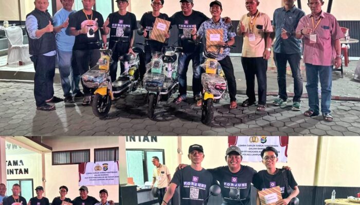 Boyong Juara 1 dan 2, Forjusi Dominasi Lomba Gaple Sabuk Kamtibmas Polres Lampung Selatan 2026