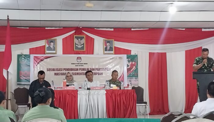 Tingkatkan Pemahaman Hak Pilih Kaum Perempuan, Persit Kodim 1310/Bitung Terima Sosialisasi Pendidikan Pemilih dari KPU Bitung