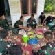 Makan Bersama, Satgas TMMD Bangun Kedekatan dengan Warga